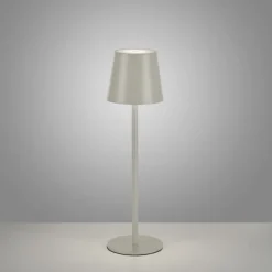 Akku Tischleuchte , beige/greige Indoor, Outdoor, Camping