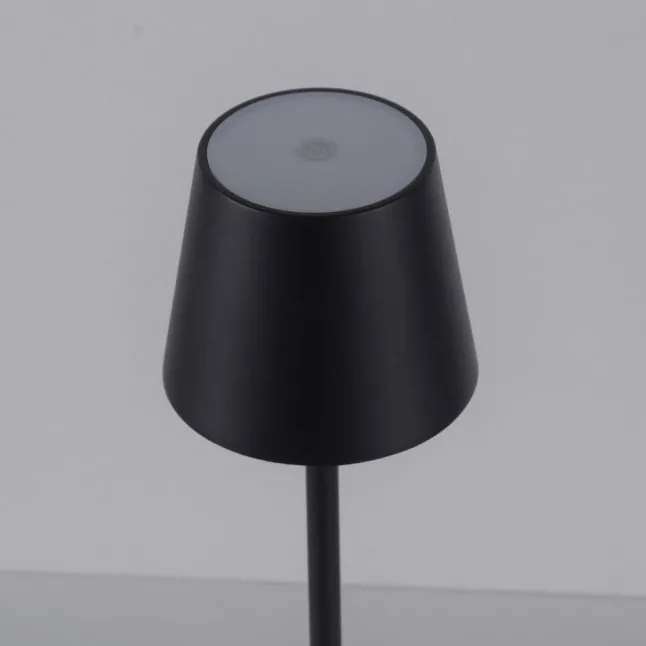 Akku Tischleuchten 2er Set, schwarz, Indoor, Outdoor, Camping