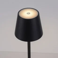 Akku Tischleuchten 2er Set, schwarz, Indoor, Outdoor, Camping