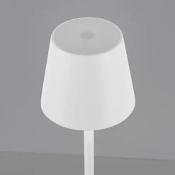 Akku Tischleuchten 4er Set, weiß Indoor, Outdoor, Camping