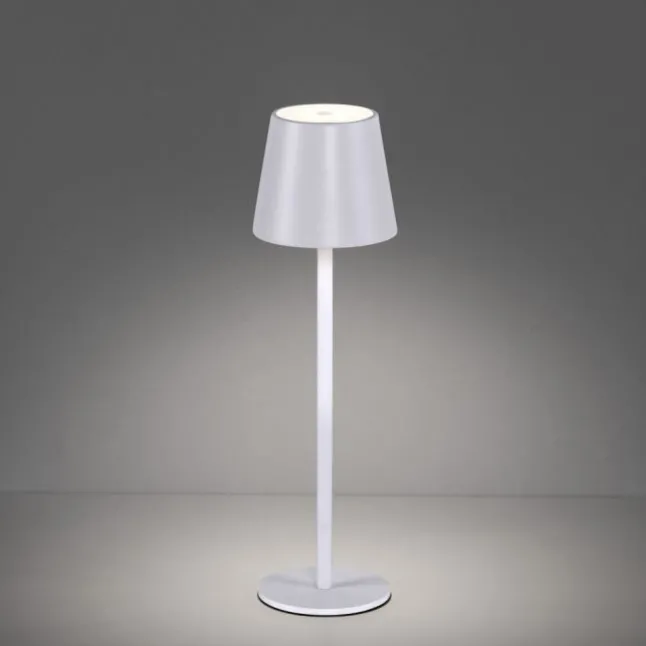 Akku Tischleuchten 4er Set, weiß Indoor, Outdoor, Camping
