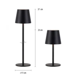 Akku Tischleuchte ,schwarz, Indoor, Outdoor, Camping