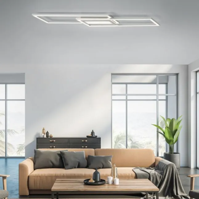 Deckenleuchte, LED, Wohnzimmer, stahl, modern,