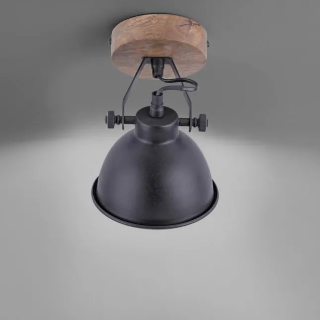 Deckenleuchte, schwarz, Retro Look, energiesparend, Industrial Design