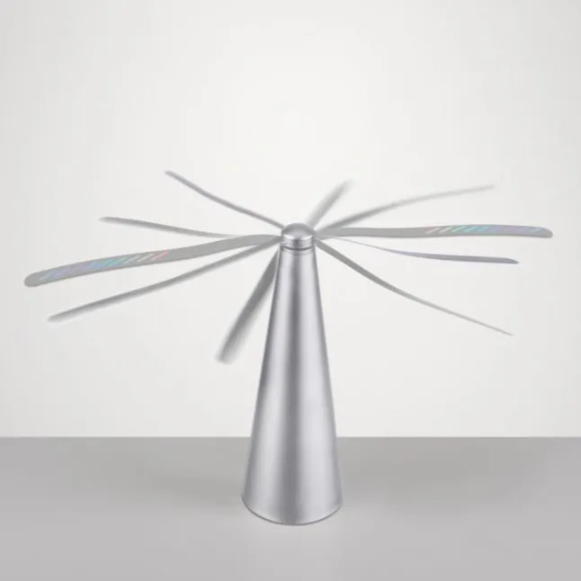 Fliegenwedler silber elektrisch Batterie mit USB Insektenabwehr