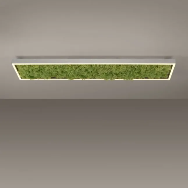 JUST LIGHT LED Deckenleuchte GERDA KNUT rechteckig Islandmoos Simplydim