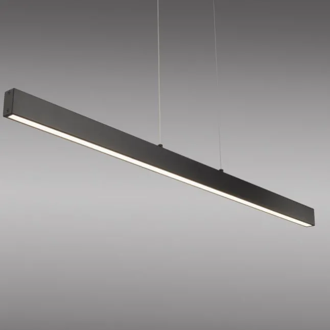 JUST LIGHT LED Pendelleuchte DRITTO, schwarz,linear