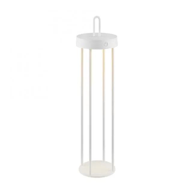 LED Akkulampe Tischleuchte weiß 50cm Touchdimmer IP44 Gartenleuchte