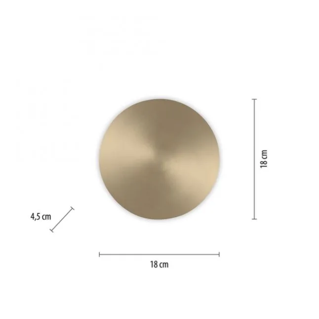 LED Akkuleuchte AKKU 18cm messing matt Timerfunktion USB dimmbar
