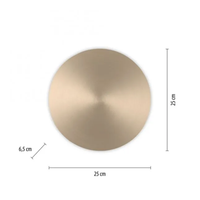 LED Akkuleuchte AKKU 25cm messing matt Timerfunktion USB dimmbar