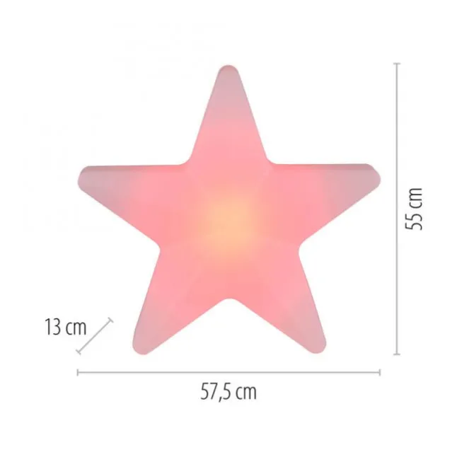 LED Akku Leuchte AKKU-STAR, weiss, groß, Outdoor IP44, USB-Ladekabel