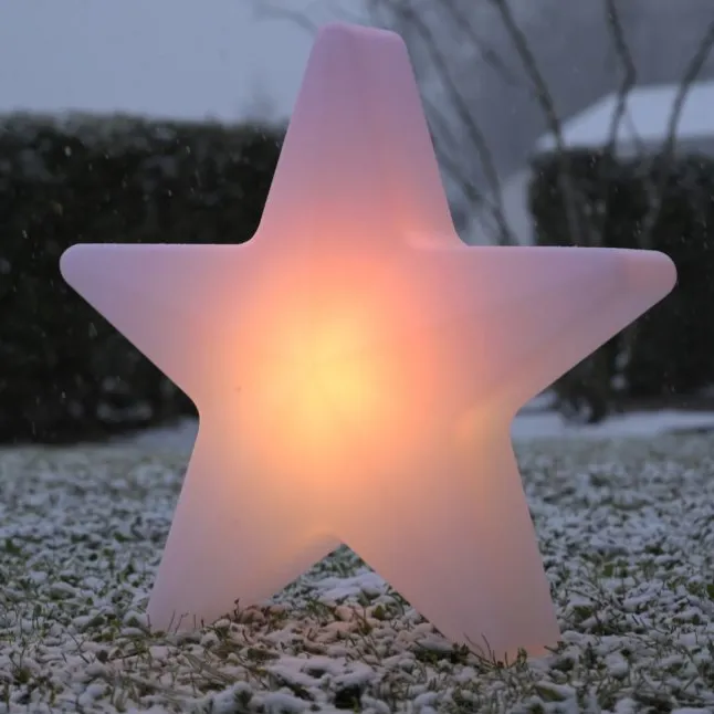 LED Akku Leuchte AKKU-STAR, weiss, groß, Outdoor IP44, USB-Ladekabel