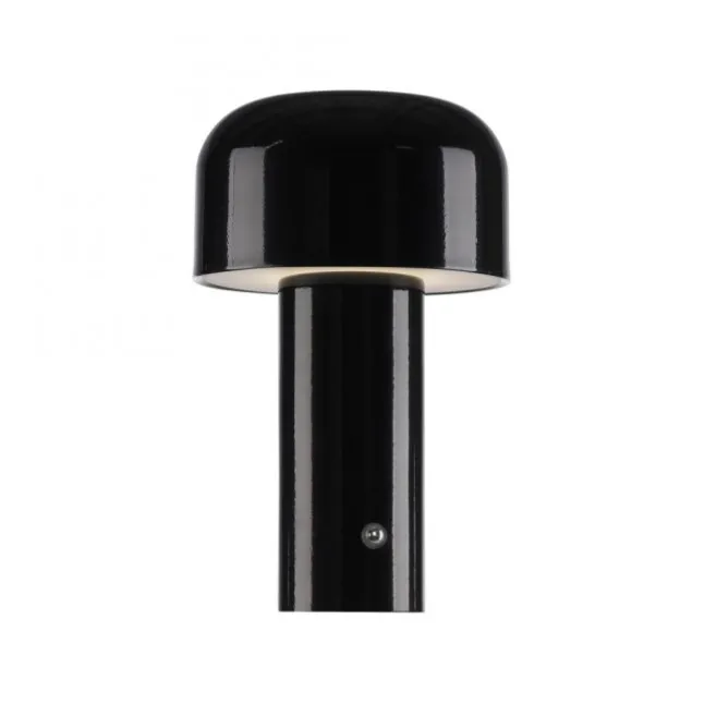 LED Akku Tischleuchte schwarz Pilzform dimmbar per Touch USB