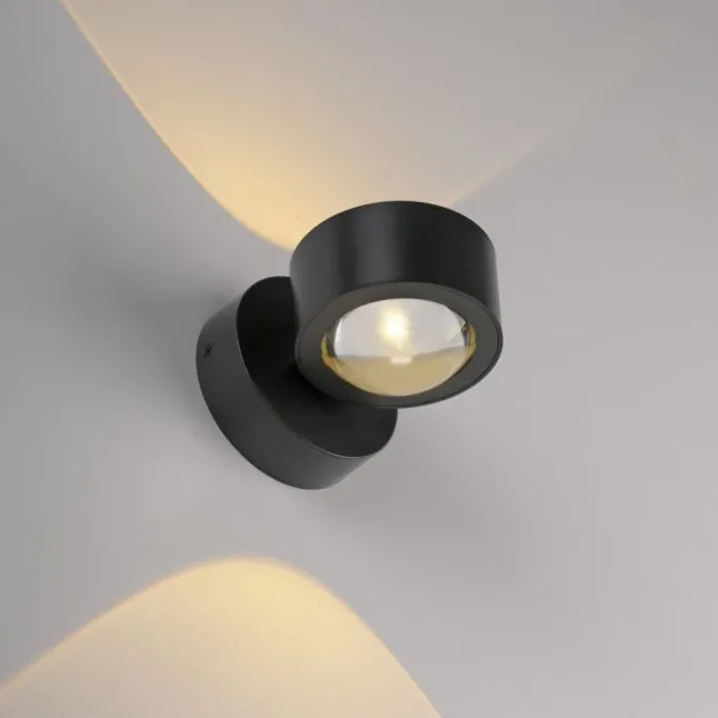 LED Akku Wandleuchte AKKU-CHIA, schwarz,