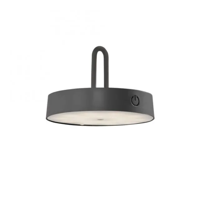 LED Akku Wandleuchte schwarz dimmbar per Touch IP44 Memoryfunktion