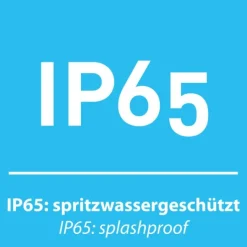 LED Außenwandleuchte, anthrazitfarben, spritzwassergeschützt, warmweiß