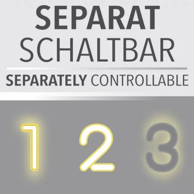 LED Deckenlampe 2 flammig mit LED Board schwarz drehbar Memoryfunktion