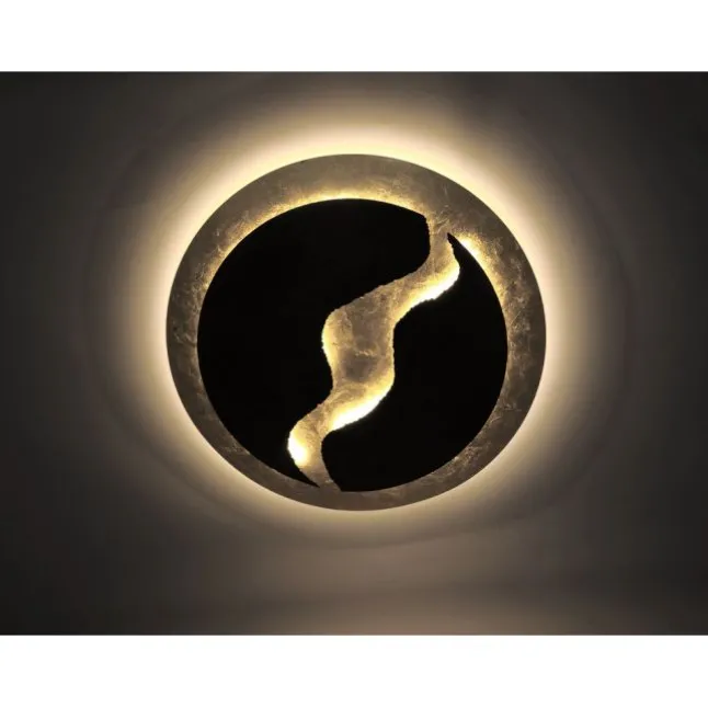 LED-Deckenlampe, rostfarben, gold, warmweiße Lichtfarbe, inkl. Dimmfunktion