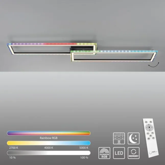 LED Deckenleuchte, dimmbar, Fernbedienung, Schlafzimmer,