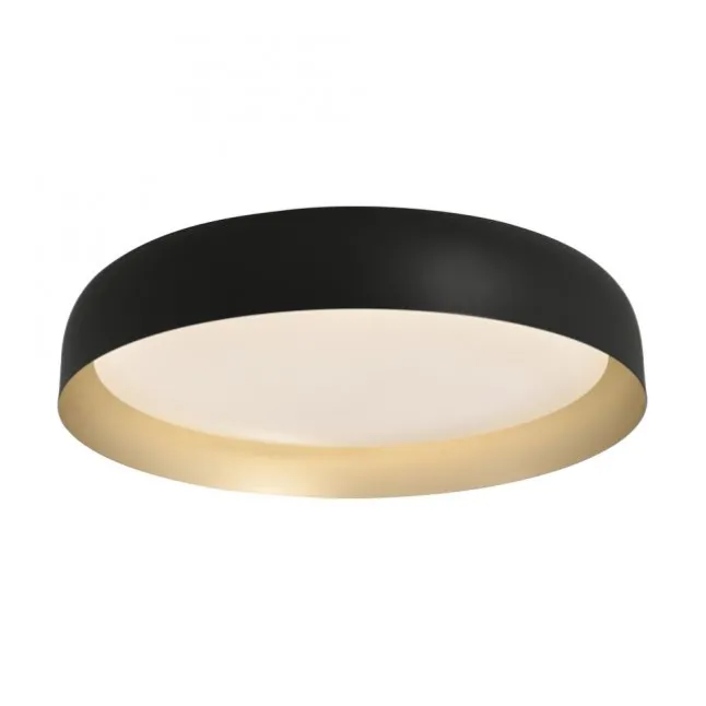 LED Deckenleuchte D=57 schwarz gold dimmbar per Fernbedienung CCT