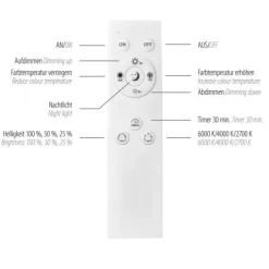 LED Deckenleuchte D=57 schwarz gold dimmbar per Fernbedienung CCT