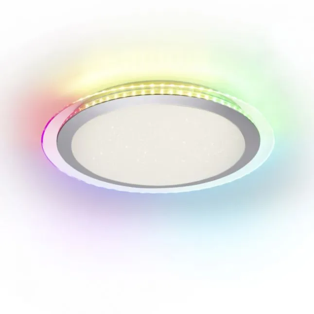 LED Deckenleuchte flach 45x45cm rund weiß dimmbar Farbspiel CCT LED Panel