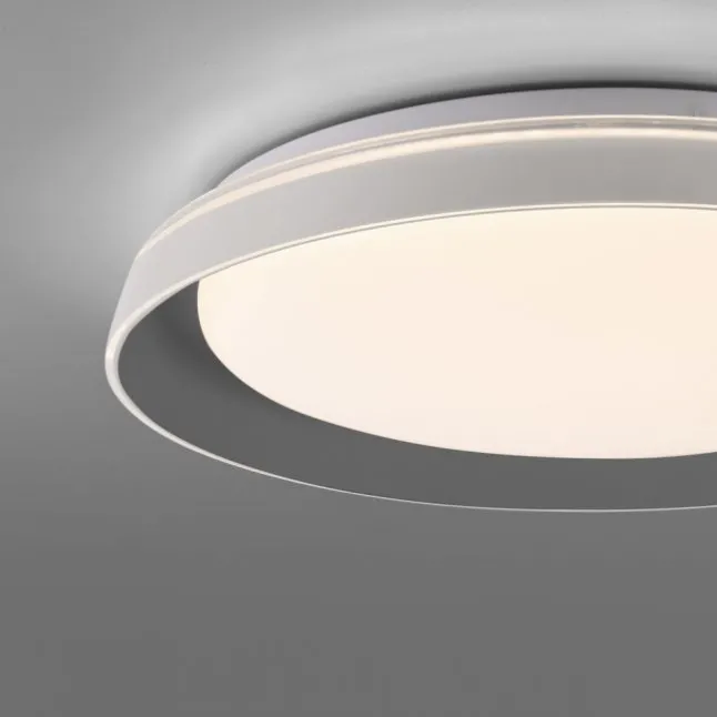 LED Deckenleuchte grau D=43cm dimmbar Switchmo Memoryfunktion