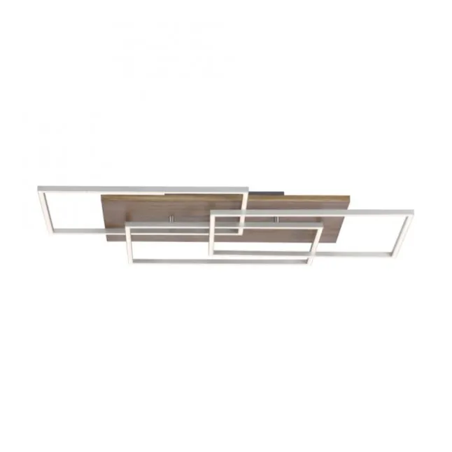 LED-Deckenleuchte, holz, CCT, Fernbedienung, Innenleuchte
