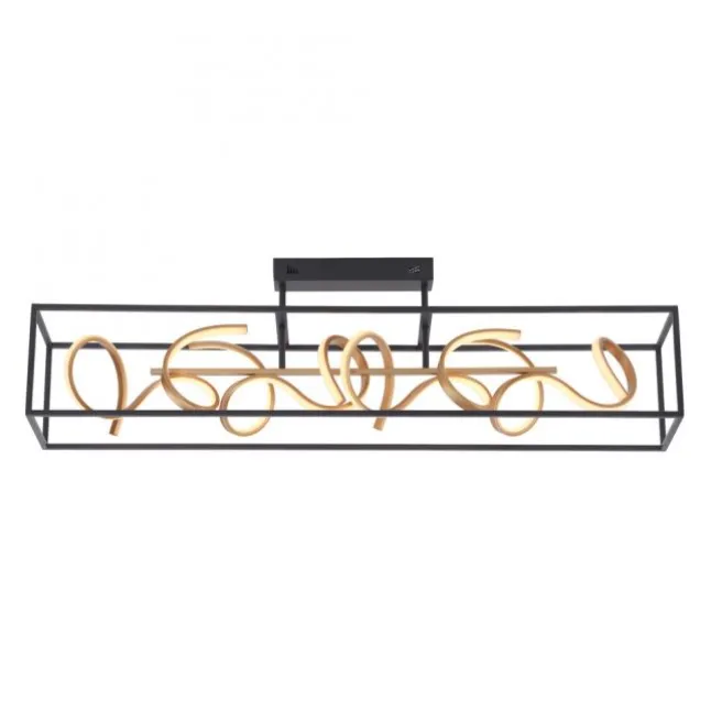 LED Deckenleuchte, modern, geschwungenes Design, dimmbar, energiesparend