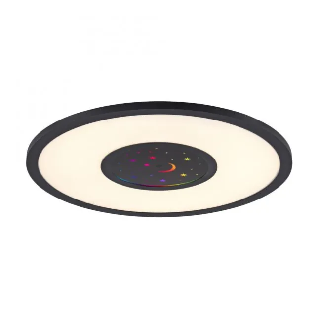 LED Deckenleuchte schwarz CCT RGB Fernbedienung dimmbar Memoryfunktion