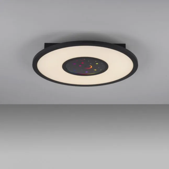LED Deckenleuchte schwarz CCT RGB Fernbedienung dimmbar Memoryfunktion