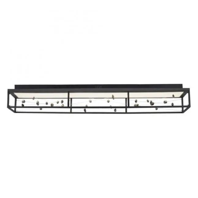 LED Deckenleuchte SKINA, schwarz, dimmbar, Funk-Fernbedienung,, Memoryfunktion