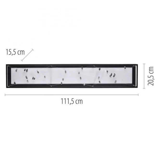 LED Deckenleuchte SKINA, schwarz, dimmbar, Funk-Fernbedienung,, Memoryfunktion