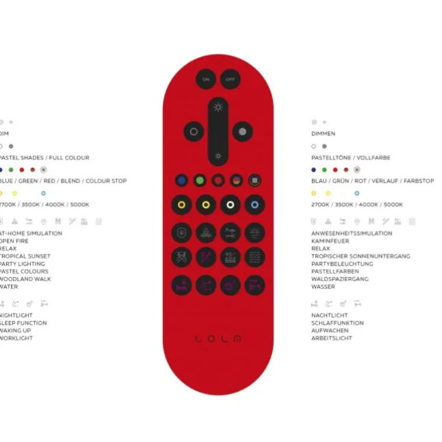 LED-Deckenleuchte, stahlfarben, 2-flammig, Opalglas, inkl. Fernbedienung