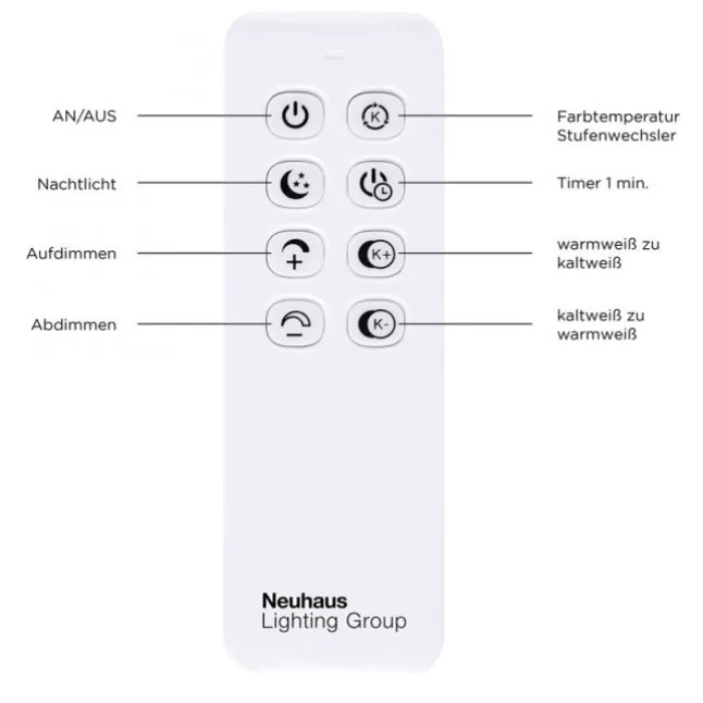LED Deckenleuchte, stahlfarben, dimmbar, CCT, modern, 110cm lang