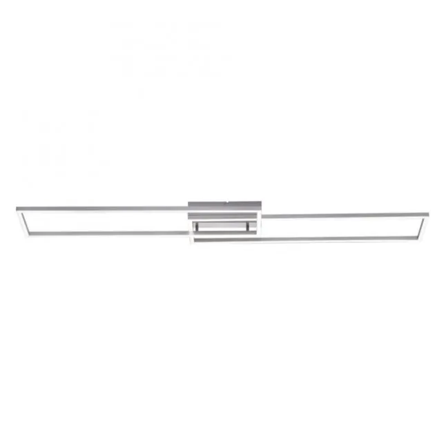 LED Deckenleuchte, stahlfarben, dimmbar, CCT, modern, 110cm lang