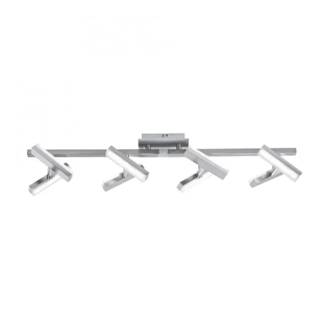 LED-Deckenleuchte, Stahl, 8flammig, drehbare Leuchtenköpfe, modernes Design