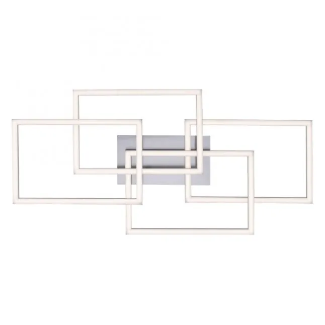 LED Deckenleuchte, stahl, modernes Design, inkl. Memory Funktion, dimmbar