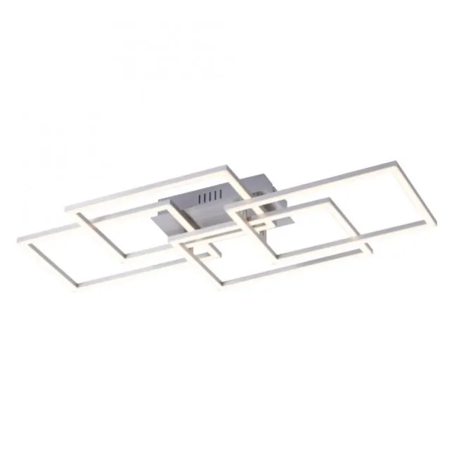 LED Deckenleuchte, stahl, modernes Design, inkl. Memory Funktion, dimmbar