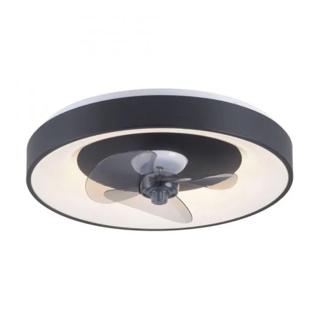LED Deckenleuchte Ventialtor schwarz mit Timer dimmbar Memoryfunktion
