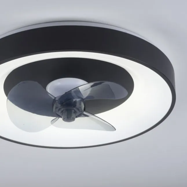 LED Deckenleuchte Ventialtor schwarz mit Timer dimmbar Memoryfunktion