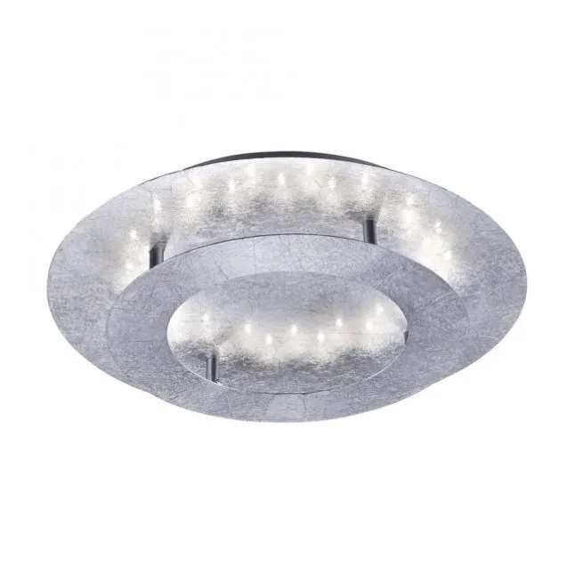 LED-Deckenleuchte, Wandleuchte, Blattsilber-Optik, Ø 40cm, indrekt,
