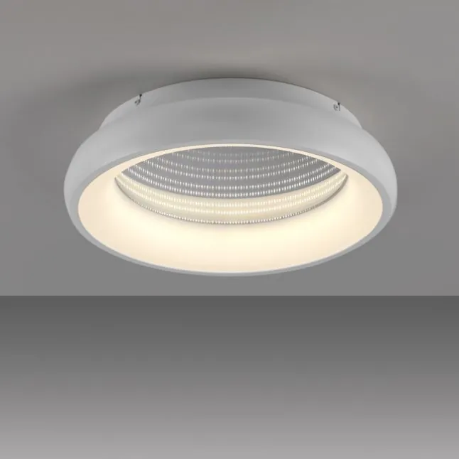 LED Deckenleuchte weiß mit Tunneleffekt dimmbar Fernbedienung CCT