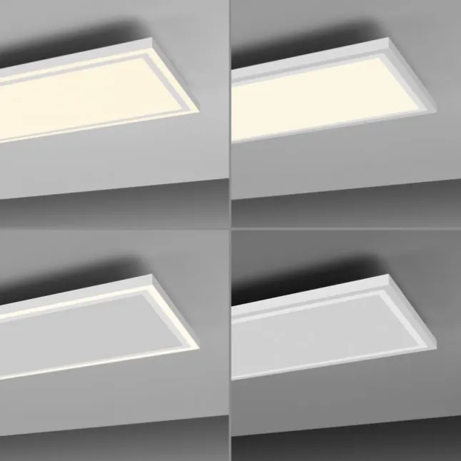 LED Deckenleuchte weiß Serienschalter Memoryfunktion warmweiß Licht