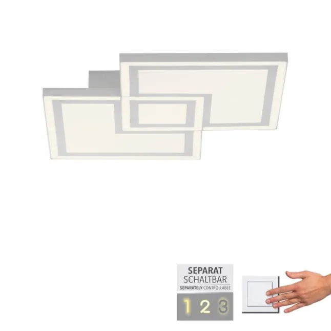 LED Deckenleuchte weiß Serienschalter warmweiß Licht Memoryfunktion