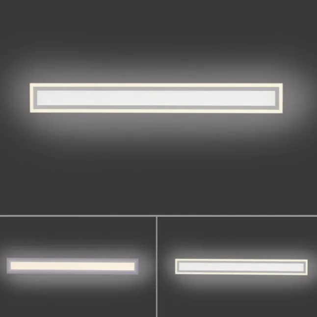 LED Deckenleuchte weiss 100x11,8cm CCT Farbmanagement dimmbar Fernbedienung