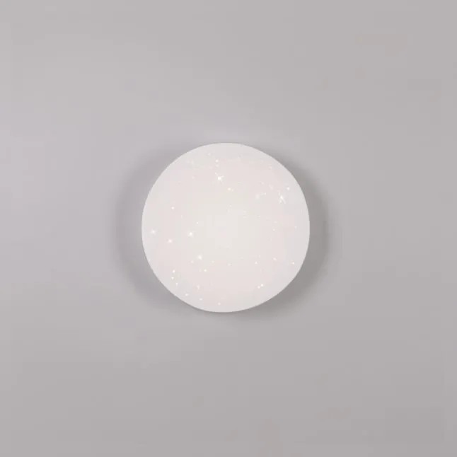 LED Deckenleuchte weiß Sternenhimmeloptik D=22 warmweiß 3000K