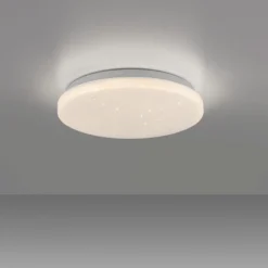 LED Deckenleuchte weiß Sternenhimmeloptik D=22 warmweiß 3000K