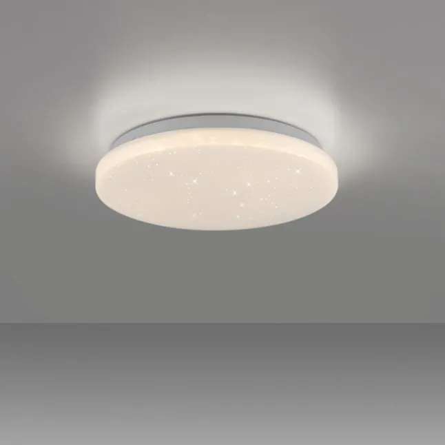 LED Deckenleuchte weiß Sternenhimmeloptik D=22 warmweiß 3000K
