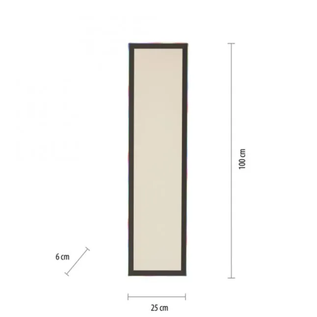 LED Panel, Deckenleuchte, flach,dimmbar, schwarz, mit RGB Laufbandumrandung